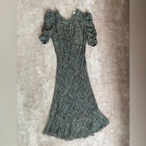 Isabel Marant pour H&M metallic floral dress size 6